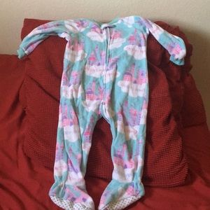 Baby girls footed pajamas